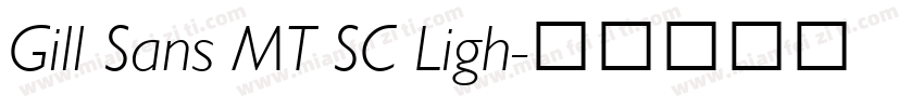 Gill Sans MT SC Ligh字体转换